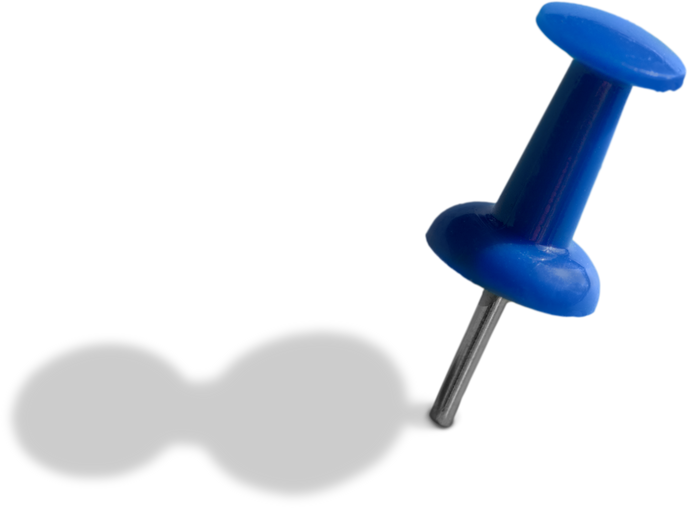 Blue Push Pin